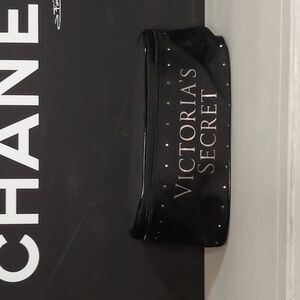 Victoria’s Secret Cosmetic Travel Bag with Studs VS Makeup Bag Makeup Tote 🆕